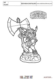 Skylanders boyama sayfaları